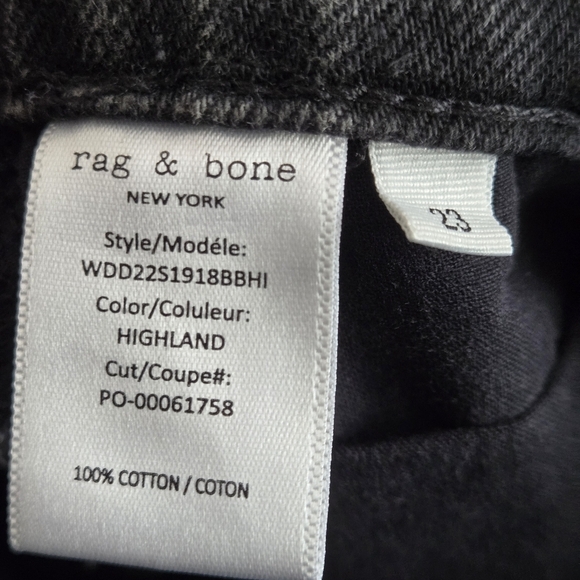 Rag & Bone Maya High Rise 6” Short in Black Modest Size 23 - Picture 9 of 11